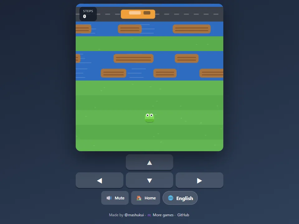 Cross Road browser game screen