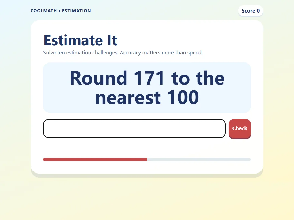 Estimate It game