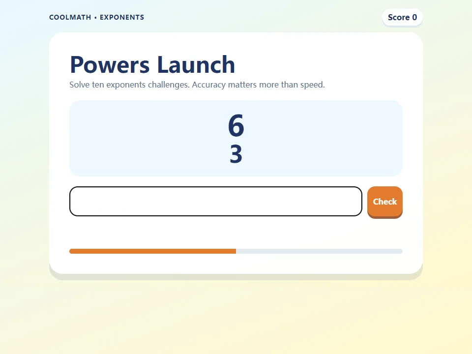 Powers Launch game