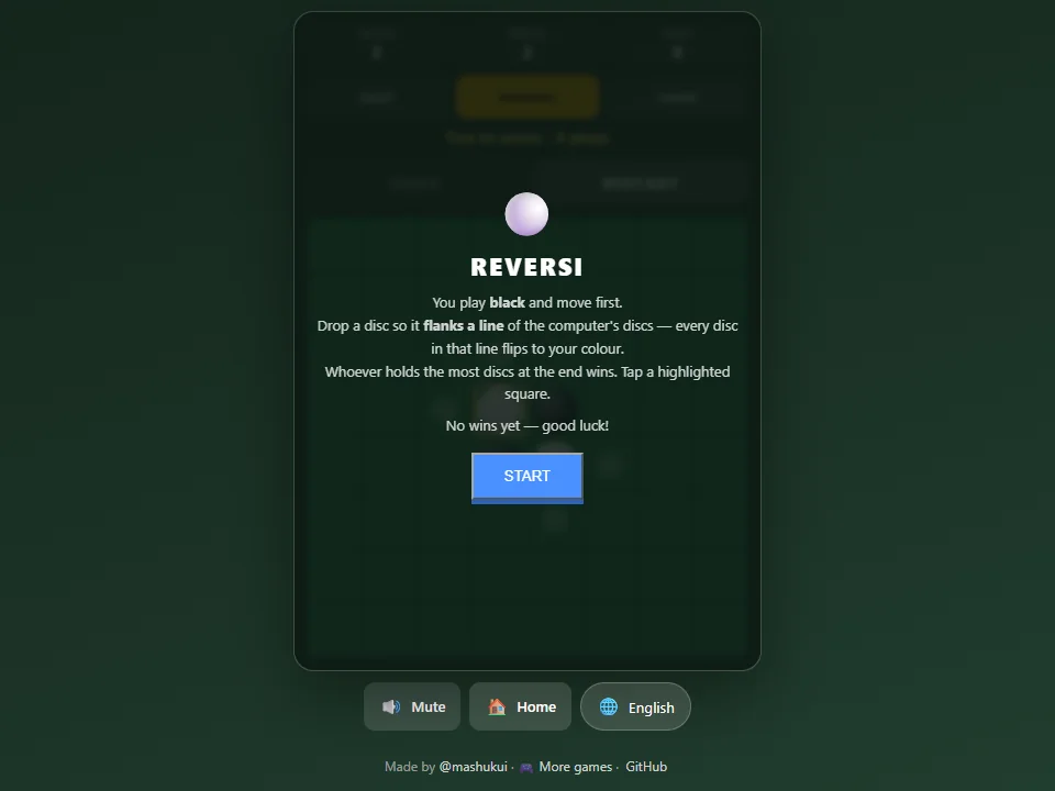 Reversi game