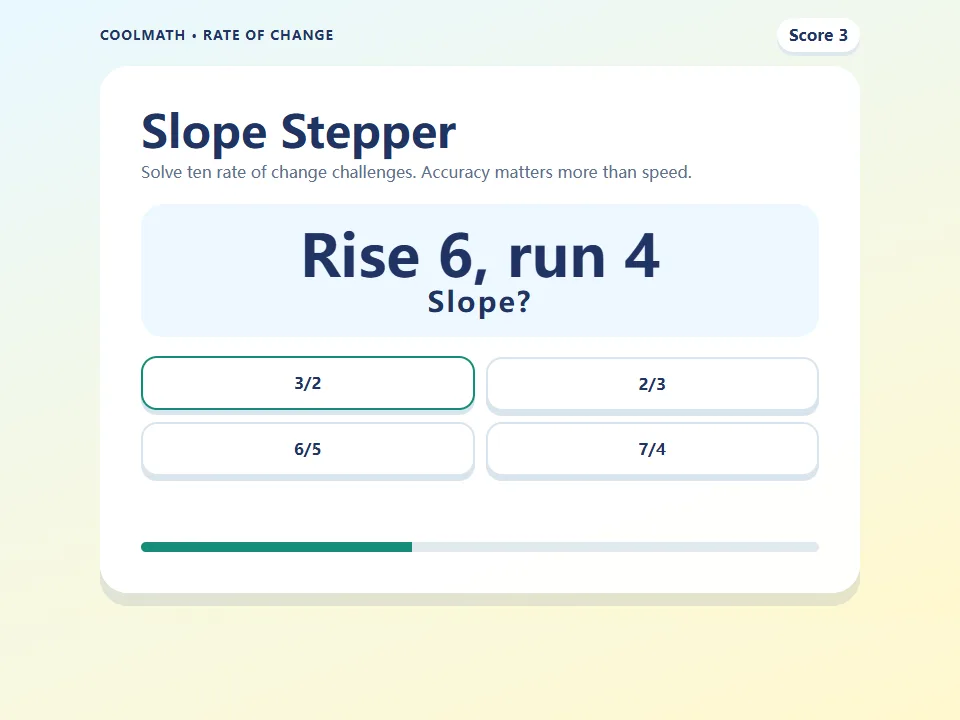 Slope Stepper game