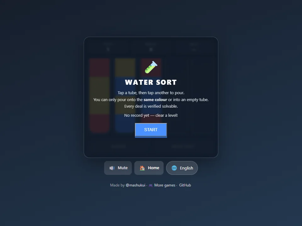 Water Sort game